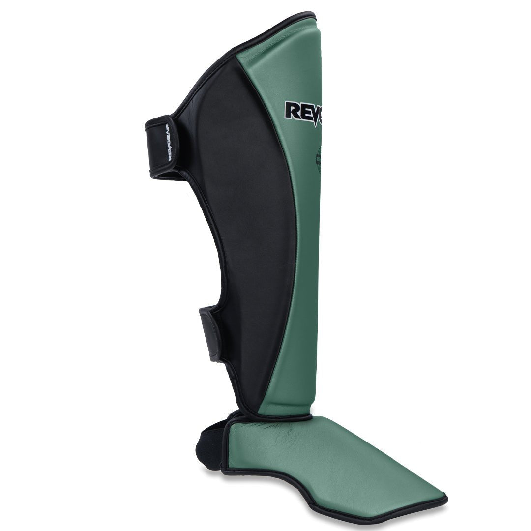 REVGEAR - Thai Original Shin Guards - Army - Black - FightstorePro