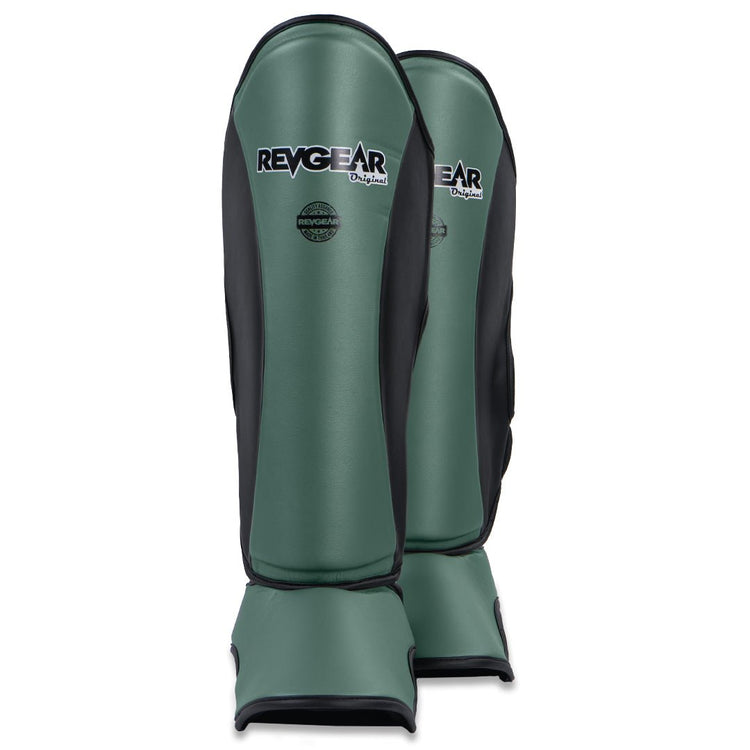 REVGEAR - Thai Original Shin Guards - Army - Black - FightstorePro