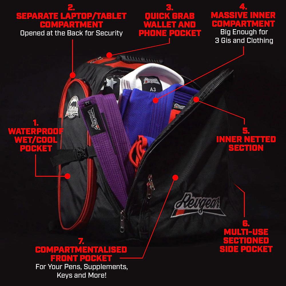 REVGEAR - Travel Locker XL Backpack - Colours Collection - FightstorePro