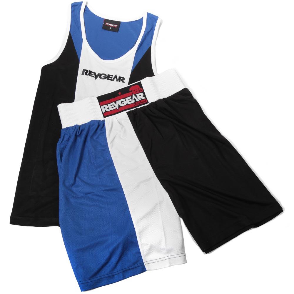 REVGEAR - Tri Colour Boxing Kit - Blue - FightstorePro