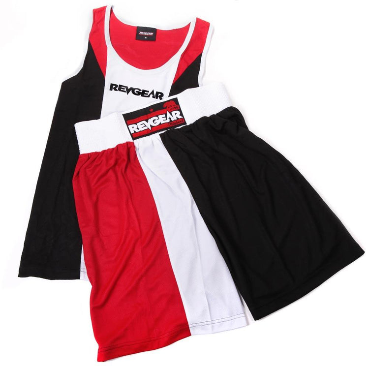 REVGEAR - Tri Colour Boxing Kit - Red - FightstorePro