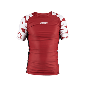 Scramble Baka rash guard - Red - FightstorePro