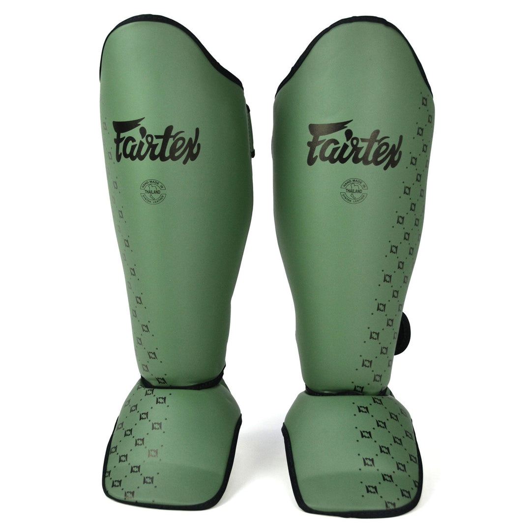 SP5 Fairtex Olive Green Shin Pads - FightstorePro