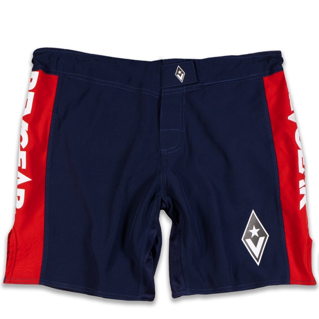 STEALTH 1 HYBRID FIGHT SHORTS - NAVY COLLECTION - FightstorePro