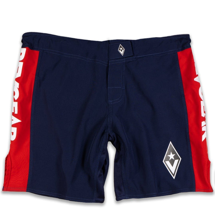 STEALTH 1 HYBRID FIGHT SHORTS - NAVY COLLECTION - FightstorePro