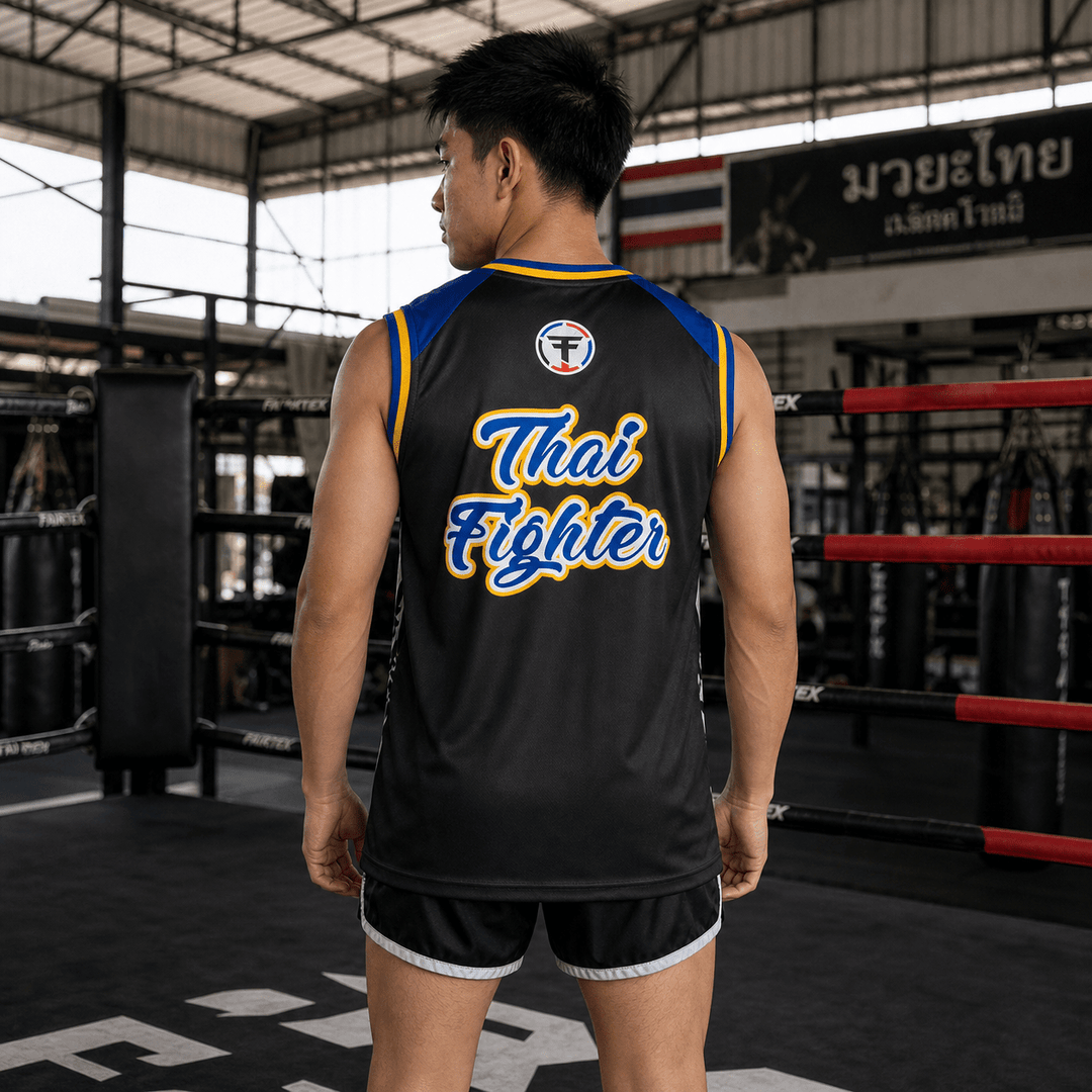 Thai Fighter Athletic Vest - Stars - FightstorePro