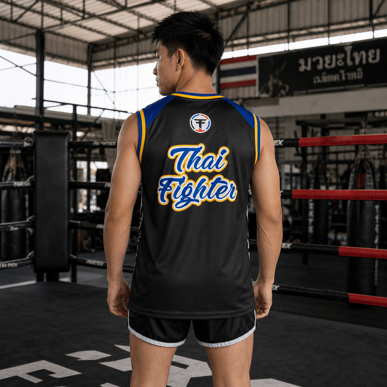 Thai Fighter Athletic Vest - Stars - FightstorePro