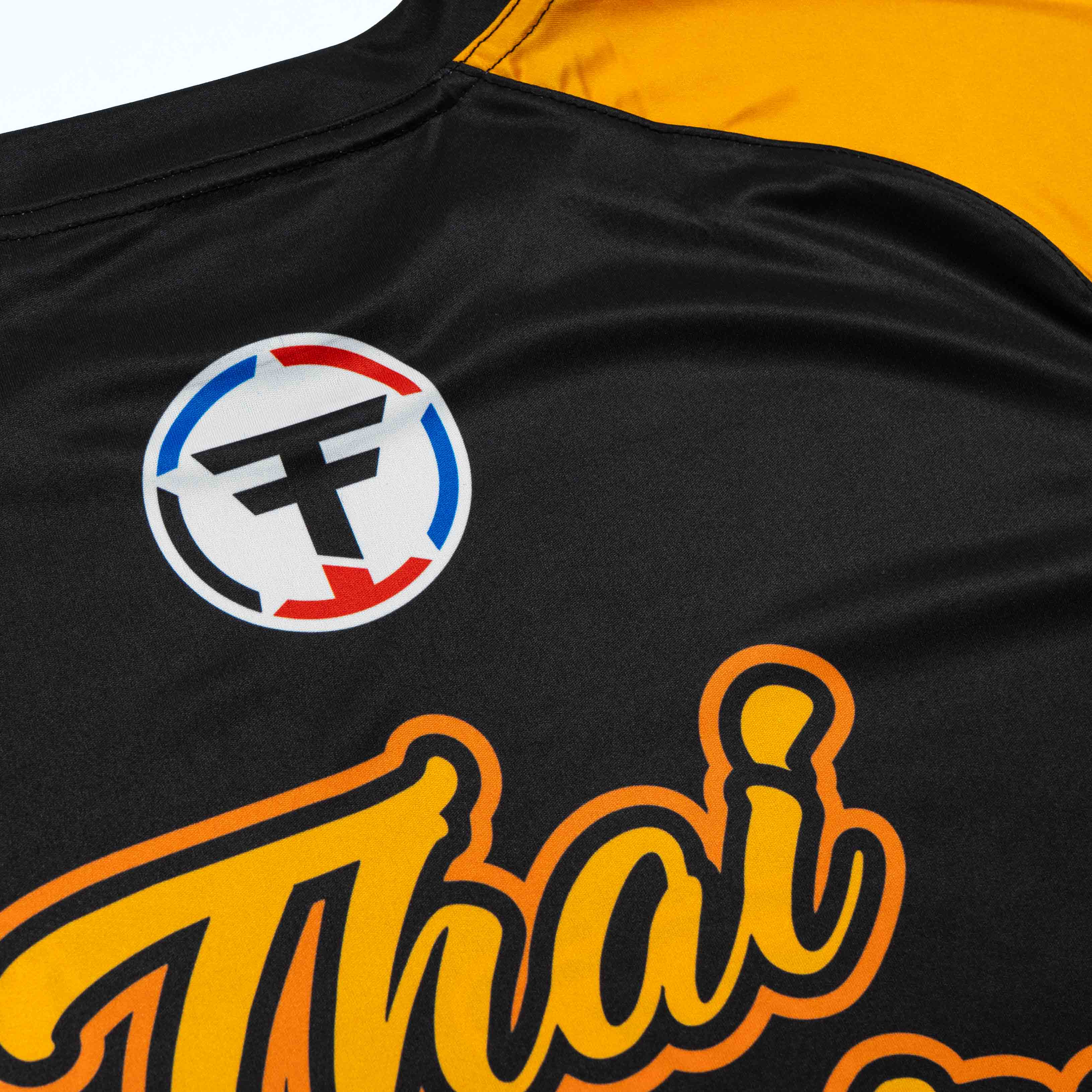 Thai Fighter Orange Tiger Athletic Tee - FightstorePro
