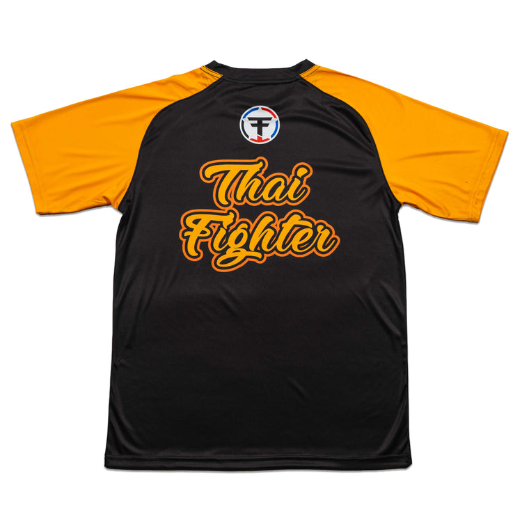 Thai Fighter Orange Tiger Athletic Tee - FightstorePro