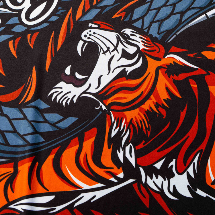 Thai Fighter Tiger V Dragon Athletic Tee - FightstorePro