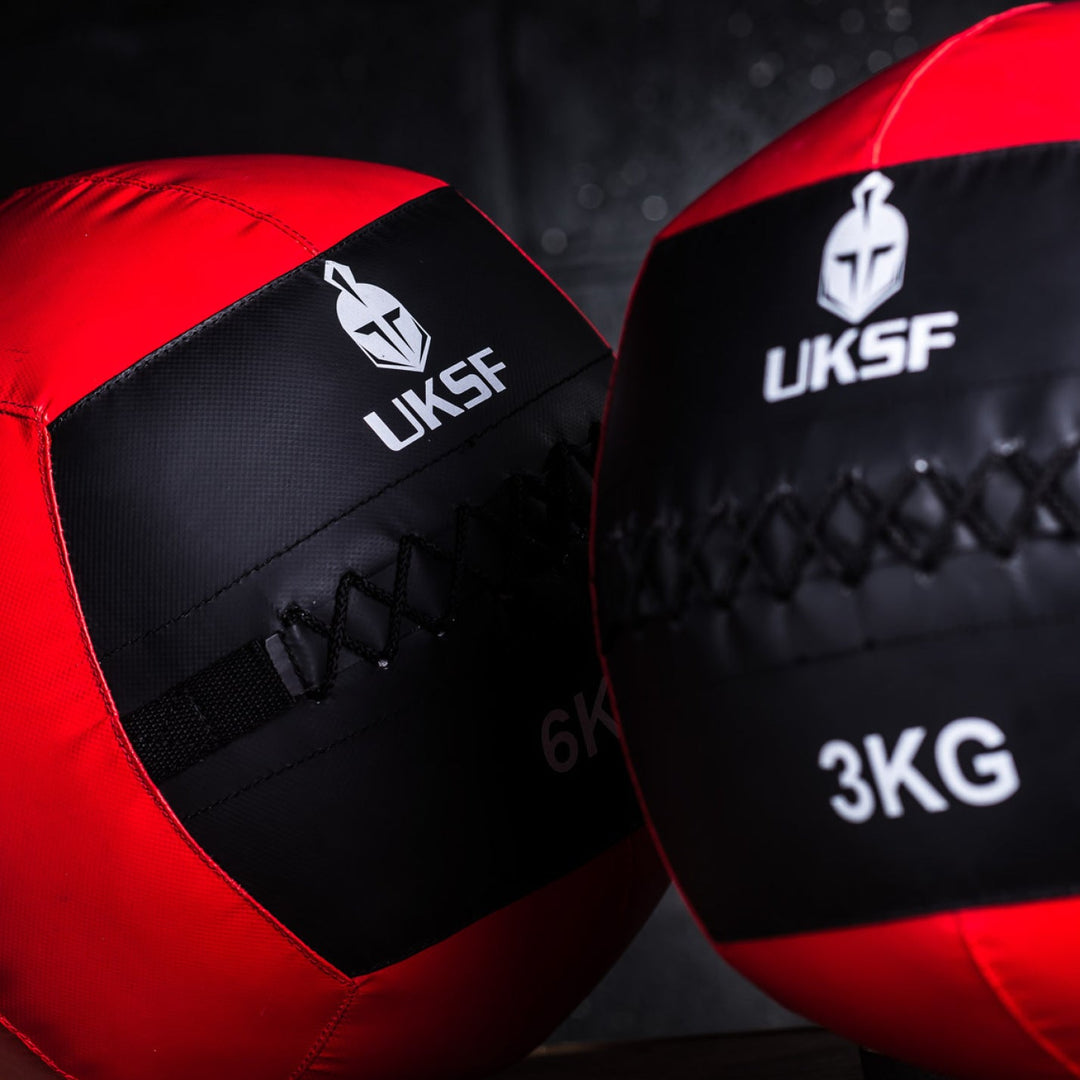UKSF Black and Red Wall Ball - FightstorePro
