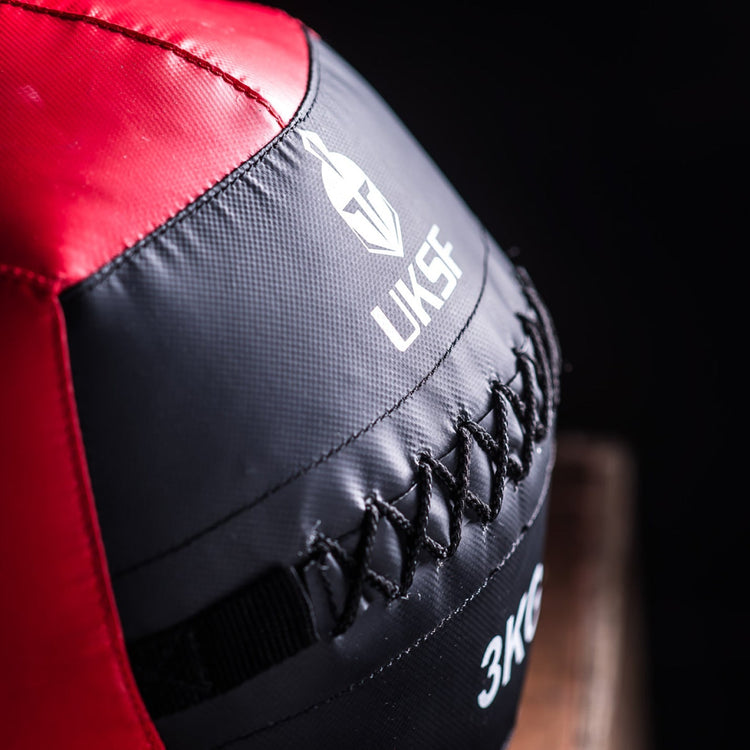 UKSF Black and Red Wall Ball - FightstorePro