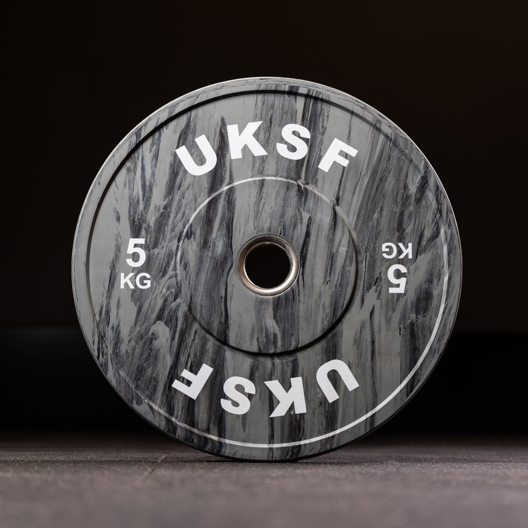 UKSF Marble Olympic Bumper Plates - FightstorePro