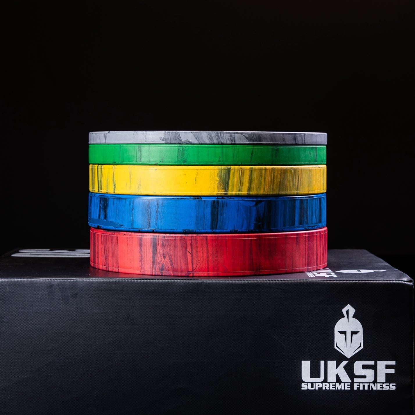 UKSF Marble Olympic Bumper Plates - FightstorePro