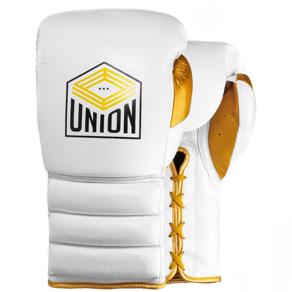 Union Boxing Pro Lace Glove - White - FightstorePro