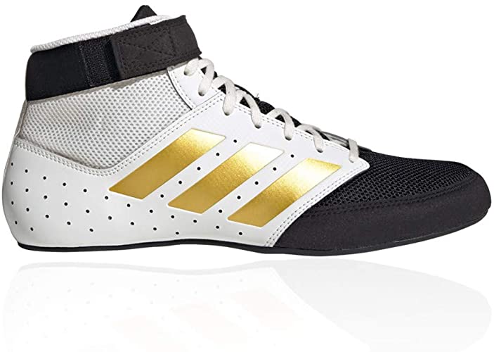 Adidas Mat Hog 2.0 Wrestling Boots White - FightstorePro