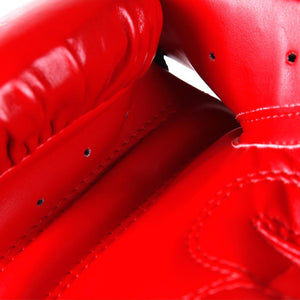 Adidas Performer Leather Boxing Gloves - Red - FightstorePro