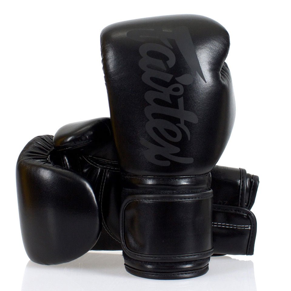 BGV14 Fairtex Black Microfiber Gloves - FightstorePro