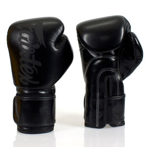 BGV14 Fairtex Black Microfiber Gloves - FightstorePro