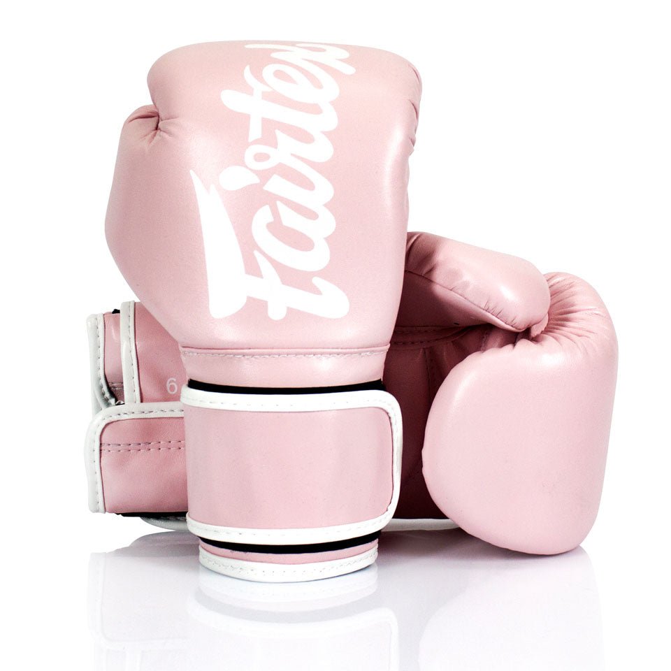 BGV14 Fairtex Light Pink Microfiber Gloves - FightstorePro