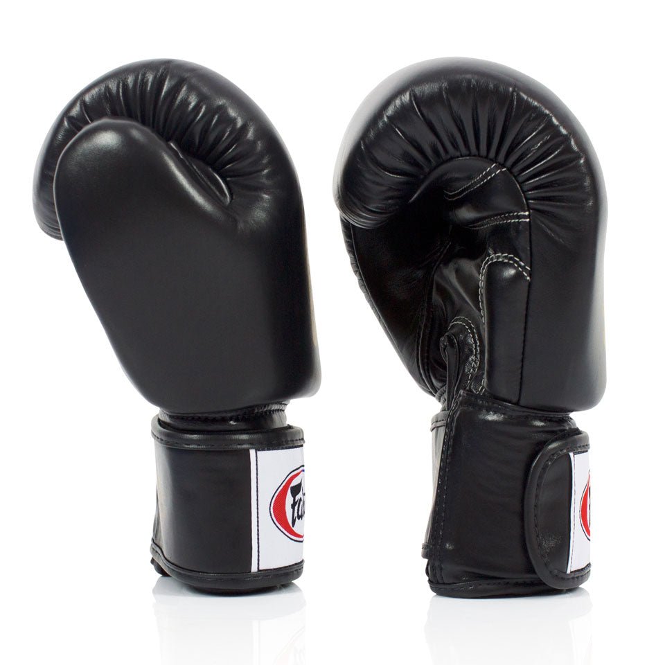 BGV19 Fairtex Black Deluxe Tight-Fit Gloves - FightstorePro
