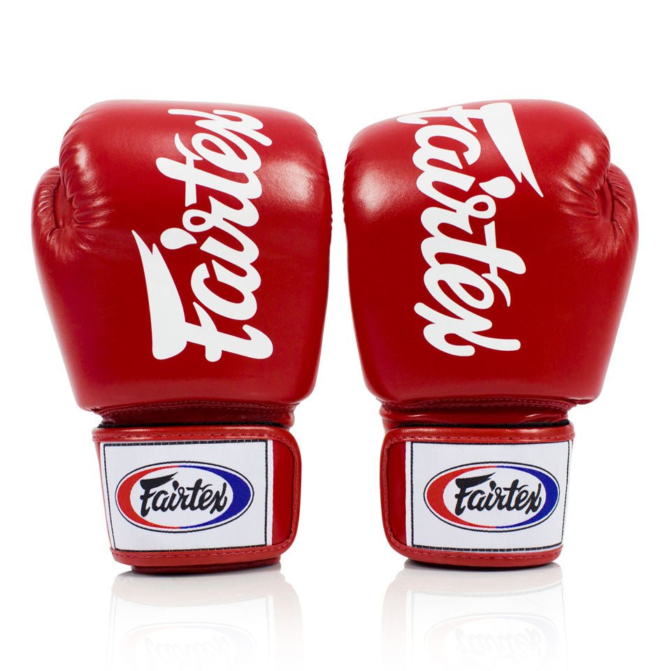 BGV19 Fairtex Red Deluxe Tight-Fit Gloves - FightstorePro