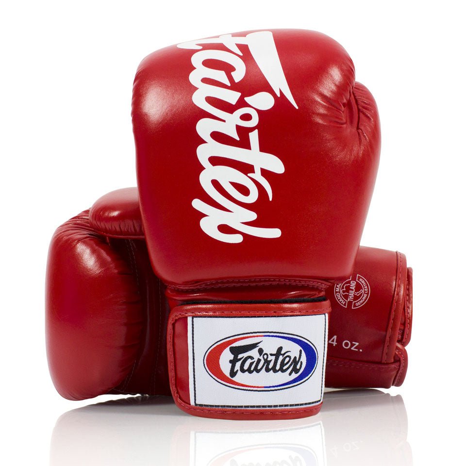 BGV19 Fairtex Red Deluxe Tight-Fit Gloves - FightstorePro