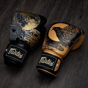 BGV26 Fairtex Harmony Six Black-Gold Boxing Gloves - FightstorePro