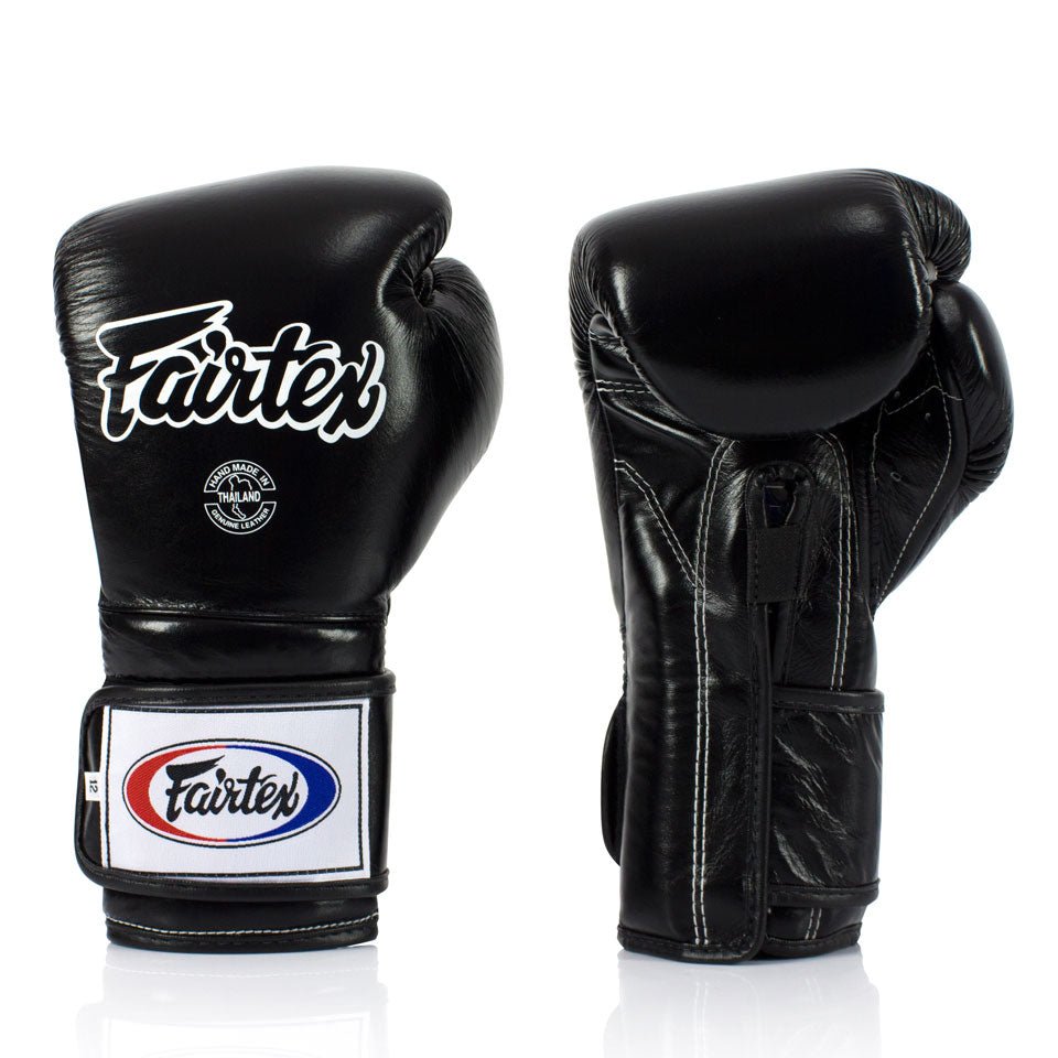 BGV9 Fairtex Black Mexican Style Boxing Gloves - FightstorePro