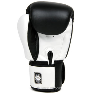 BGVL3-2T Twins 2-Tone Black-White Boxing Gloves - FightstorePro