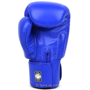 BGVL3 Twins Blue Velcro Boxing Gloves - FightstorePro