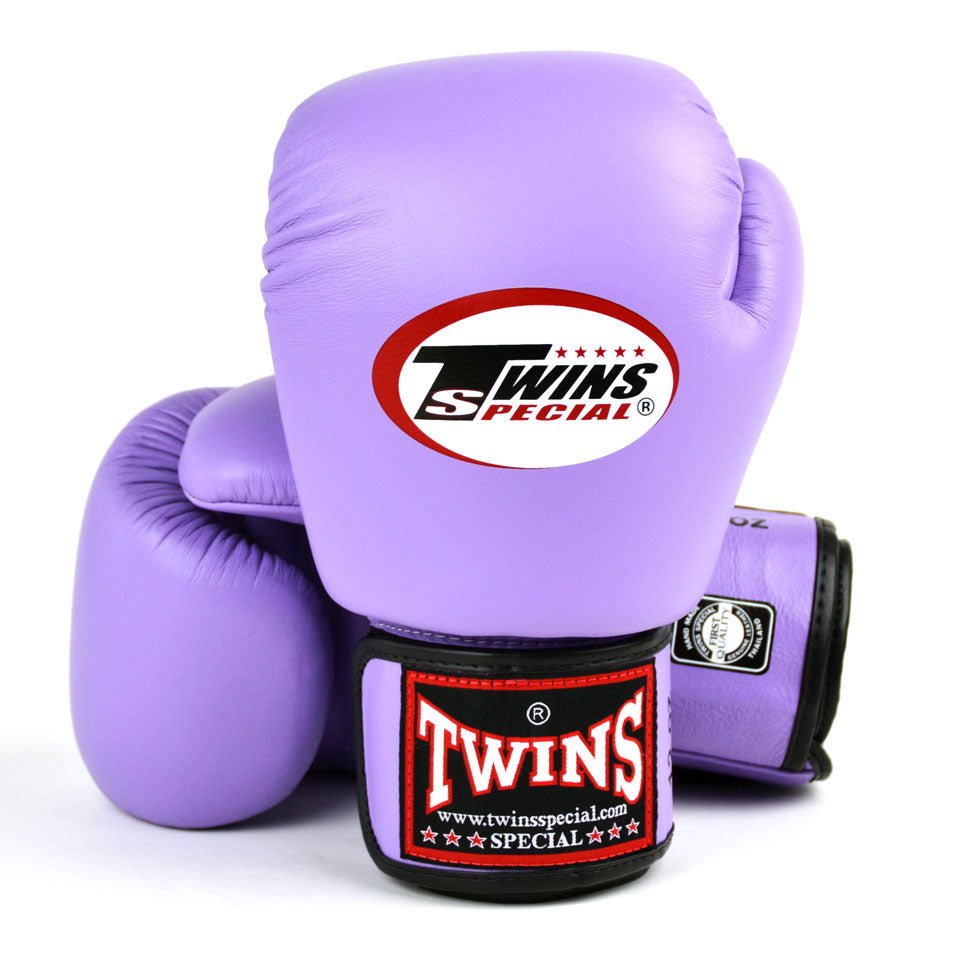 BGVL3 Twins Lavender Velcro Boxing Gloves - FightstorePro