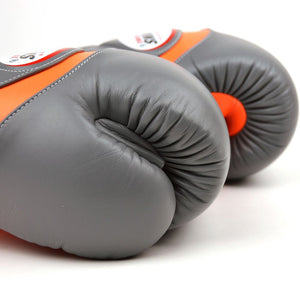 BGVL6 Twins Grey-Orange Deluxe Sparring Gloves - FightstorePro