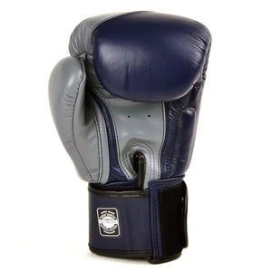 BGVL8 Twins Grey-Navy 2-Tone Boxing GLoves - FightstorePro