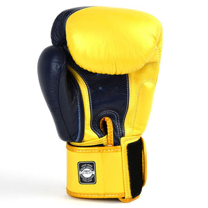 BGVL8 Twins Navy-Gold 2-Tone Boxing Gloves - FightstorePro