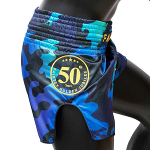 BS1916 Fairtex Golden Jubilee Luster Muaythai Shorts - FightstorePro