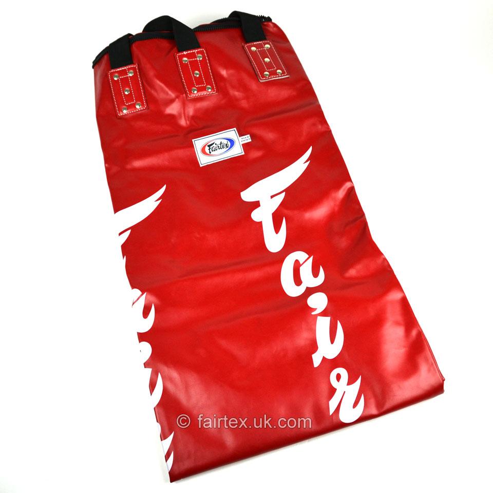 Fairtex 6ft Red Banana Kick Bag - Unfilled - FightstorePro