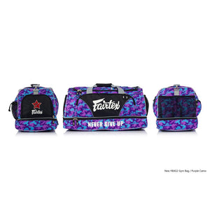 Fairtex BAG2 Purple Camo Heavy Duty Gym Bag - FightstorePro