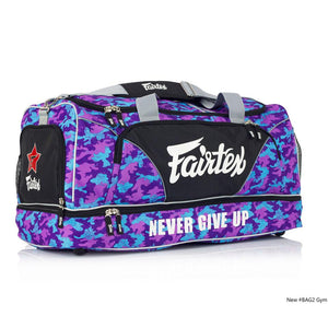 Fairtex BAG2 Purple Camo Heavy Duty Gym Bag - FightstorePro