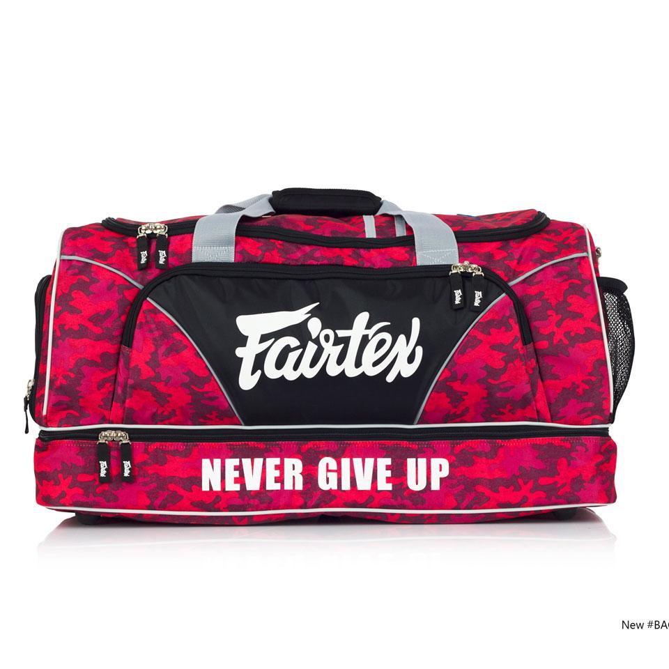 Fairtex BAG2 Red Camo Heavy Duty Gym Bag - FightstorePro