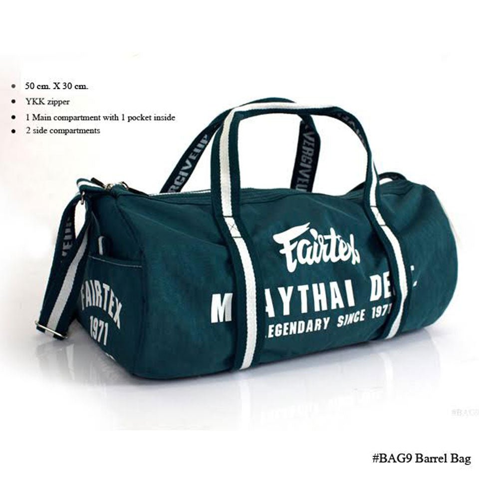 Fairtex BAG9 Retro Style Barrel Bag - FightstorePro