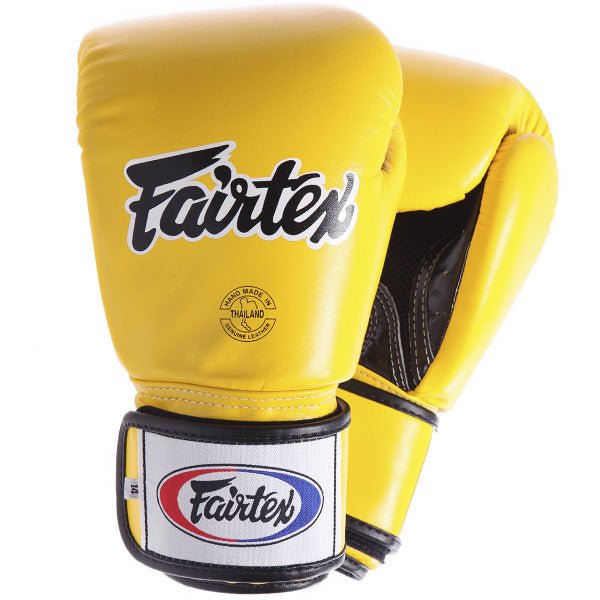 Fairtex BGV1 Boxing Gloves Yellow - FightstorePro