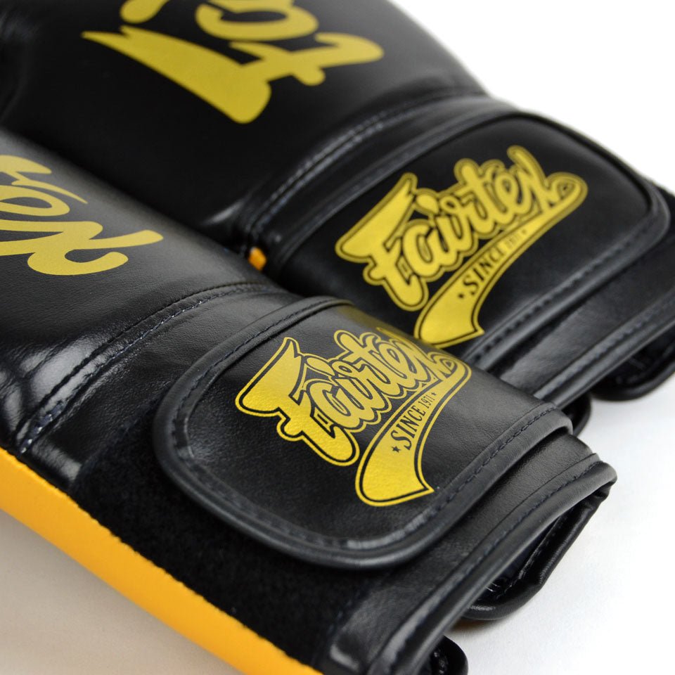 Fairtex BGV18 Super Sparring Boxing Gloves - Black/Gold - FightstorePro