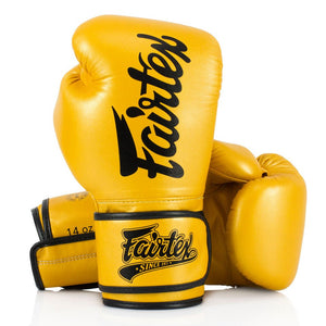 Fairtex BGV18 Super Sparring Boxing Gloves - Gold - FightstorePro