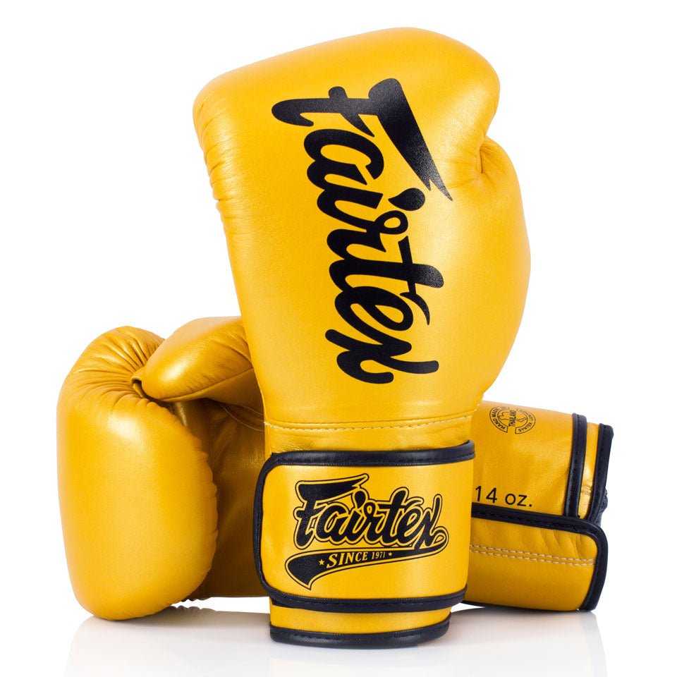 Fairtex BGV18 Super Sparring Boxing Gloves - Gold - FightstorePro