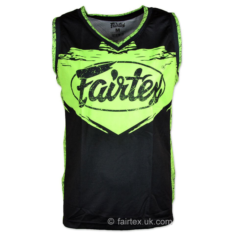 Fairtex JS9 Basketball Jersey - Black/Green - FightstorePro