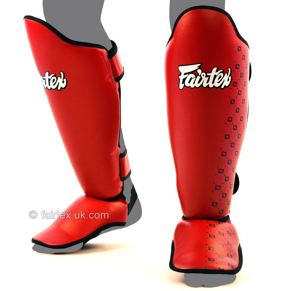 Fairtex Shin Guards - Competition Red - FightstorePro