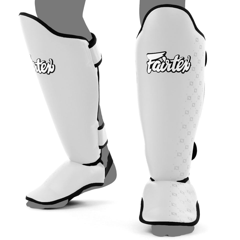 Fairtex Shin Guards - Competition White - FightstorePro