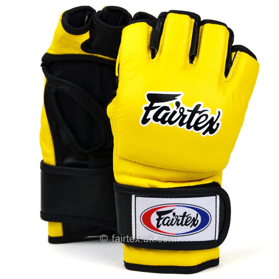 Fairtex Ultimate Mma Gloves FGV12 - Yellow - FightstorePro