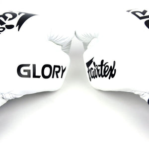 Fairtex X Glory Velcro Boxing Gloves - White - FightstorePro